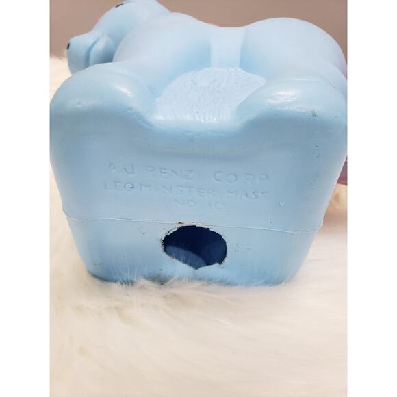 Vintage A J Renzi Corp Pink Carousel Horse Plastic 10" Blow Mold Coin‎ Bank Pony - Picture 4 of 8